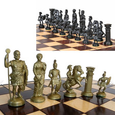 Schachset SPARTAN Antikes Sparta Design Figuren aus Kunststoff 49x49cm