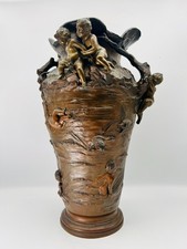 Jugendstil bronze vase - 🏺,