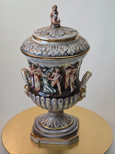 Capodimonte deckelvase bernini - deckelvase,