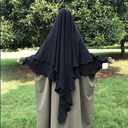 Zweilagiger gebetstuch hijab - zweilagiger,