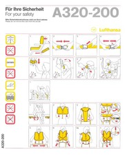 Safety Card / Lufthansa /