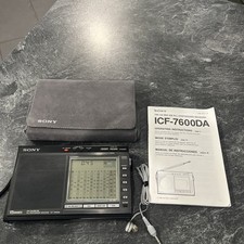 RADIO Weltempfänger  SONY ICF-7600 DA Top Zustand mit Tasche -Beschreibung TOP
