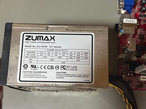 Zumax 400w atx - 400w,