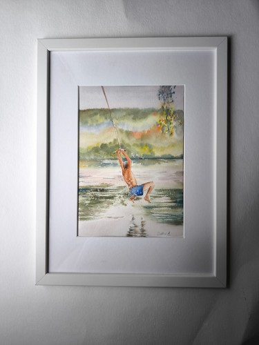 Aquarell bild sommerstimmung - bild.,