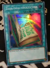 Yu-Gi-Oh! TOON-INHALTSVERZEICHNIS - 1. Auflage - Super Rare - boosterfrisch