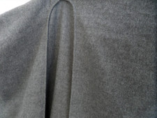 Wolldecke Decke Plaid mit Halsausschnitt, Kuschel-Überwurf, Grau, 160x150 cm 