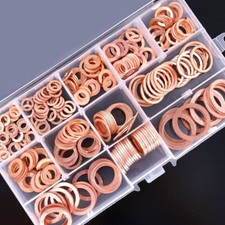 300x Kupferringe Dichtring Sortiment Set KFZ Ölablaßschrauben Kupfer Dichtungen