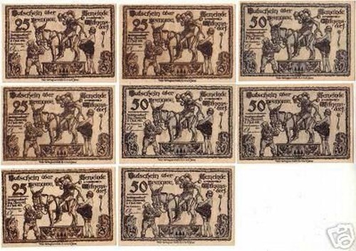 Banknoten notgeld der - 8,