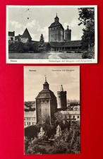 2 x AK BERNAU bei Berlin 1941 Parkanlage mit Königstor und Hungerturm   ( 162142