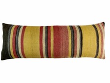 Vintage Türkische Kilim Kissenbezug, handgemachter Kissenbezug, 120 x 40 cm