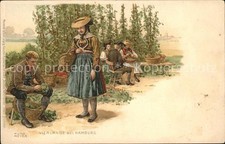 Vierlanden Bauer mit Magd bei