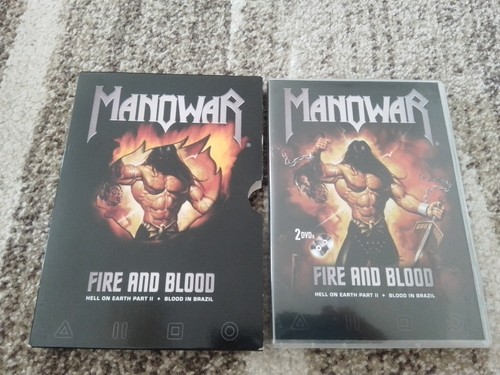 Manowar fire and blood dvd - manowar,