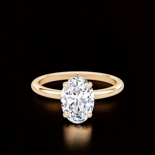14k gelbgold ovalschliff - 14k,