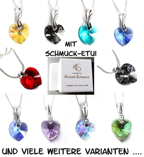 Silber herz kette - herz-kette, mit