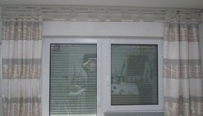 Gardine BANDO  Schabracke Bordüre Borte Fertiggardine Küchengardine Vorhang Neu