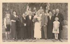 Hochzeitsfoto Deutsche Artillerie 2WK Foto Ansichtskarte German Photo WW2