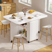 Klapptisch, Haushalt Kleiner beweglicher Esstisch, mit Rädern und erweiterbarem