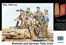 Master Box MB3561 - 1/35 Rommel & German Tank Crew, Dak, WWII Era - Neu