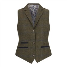 Damen Olivegrüne Fischgrät