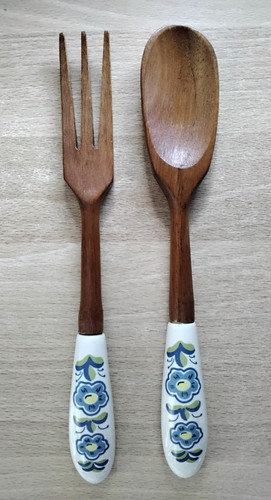 Salatbesteck teilig keramik - 2-teilig,