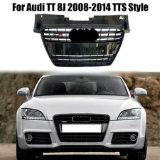 Für Audi TT 8J 2008-2014 TTS Stil Glänzend Schwarz Grill Kühlergrill Front Grill