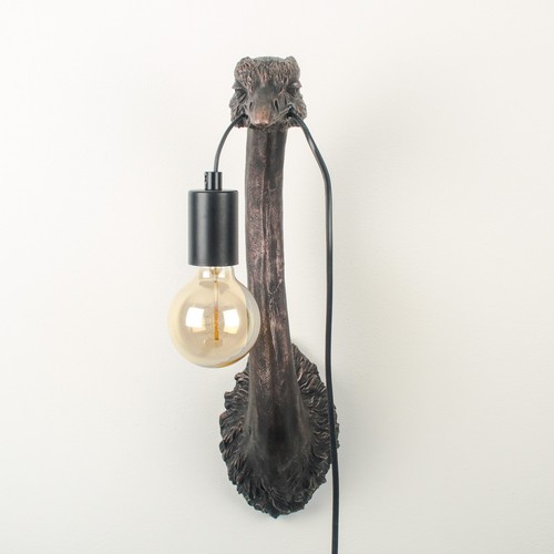 Straußenkopf wandlampe - wandlampe,