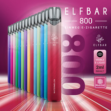 ELFBAR 800 E-Zigarette E-Shisha 800 Züge I Einweg Vape mit 20mg Nikotin E-Liquid