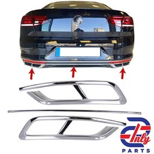für Volkswagen Passat B8 Edelstahl Chrom Auspuff Attrappen Blenden (2019- )