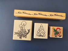 4 Motivstempel für Weihnachten, unbenutzt