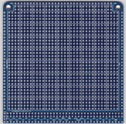 Rc6502 prototyp board - board, pcb