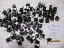 85 Stück Mini Taster Schalter Drucktaster 6x6mm gebraucht