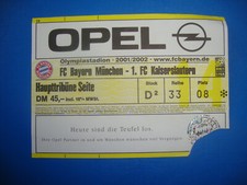 01/02 Ticket FC Bayern