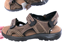 Bio Comfort Herren Outdoor Sandalen Gr. 40 Braun Trekking Wandern Klett