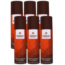 Tabac Original 6 x 200 ml Deodorant & Bodyspray Deo Spray Body Spray Set