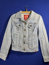 edc By Esprit Damen Jeans Jacke Kurz Gr. S Hellblau