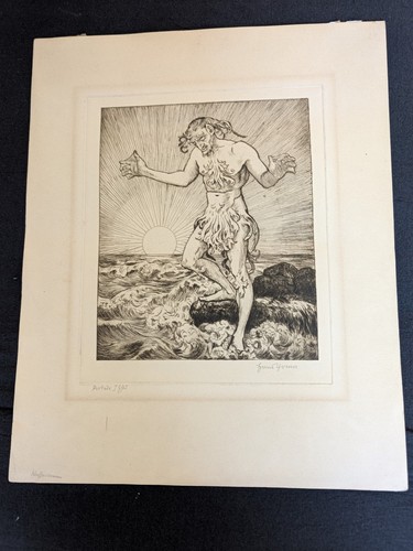 Hans thoma original radierung - original,