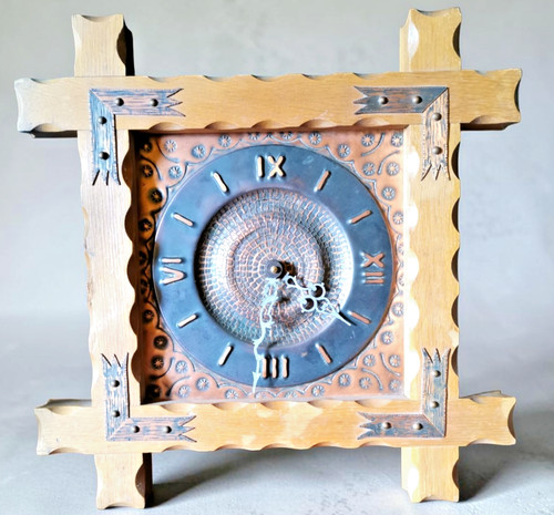 Antik eichenholz wanduhr - eichenholz,
