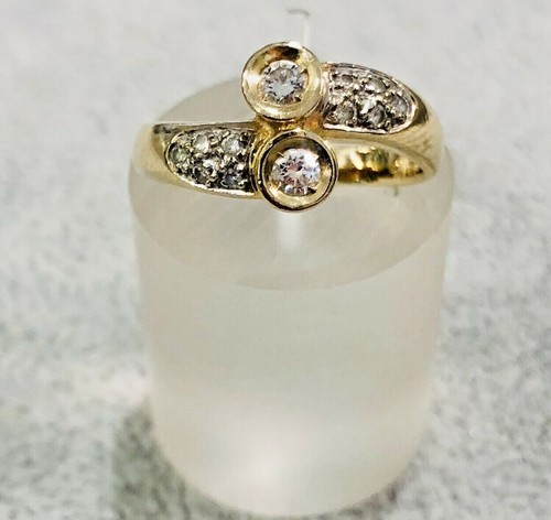 585 gelbgold ring mit - 585/14, kt