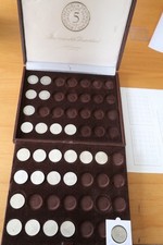 Sammlung Silberadler Dubletten (25 Stück) in Sammelbox 1951 bis 1974