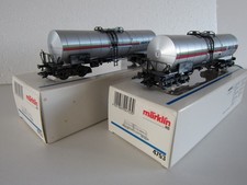 2x Märklin 4753 Kesselwagen BrenntAG, 4 Achsen, H0, OVP