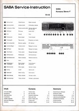 Service Manual-Anleitung für Saba Konstanz Stereo F 