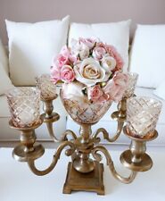 Leuchter 5er Messing Antik XXL