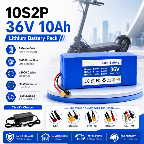 36v 10ah 360wh scooter akku - 36v,