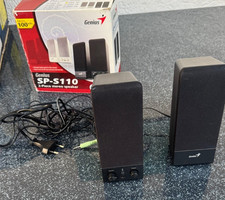 Genius SP-S110 2.0 Stereo Speakers Compact Desktop PC Laptop Audio System