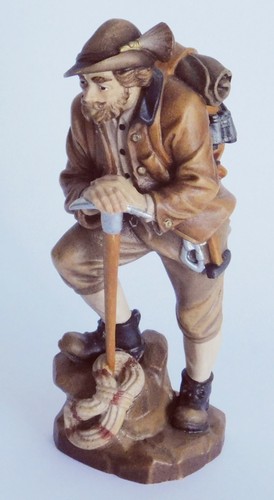 Holzfigur bergsteiger mit - bergsteiger,