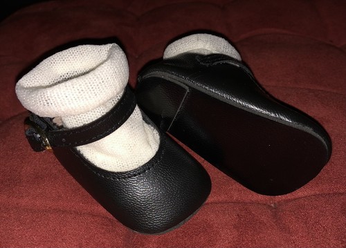 Puppenschuh schwarz 3 5 - schwarz, 7,5x