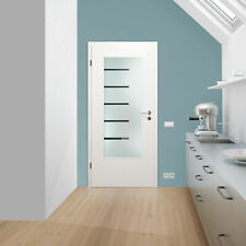 Verglasung Glaseinsatz für Holztür 132-1-F-LA Klarglas mit Dekor "Touch"