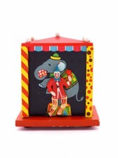 Reuge Harlekin Zirkus Spieluhr, Spardose Musik "Can-Can".