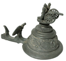 Alter Reservistenkrug Zinndeckel Krug Bierkrug Artillerie Preussen Kanone Adler