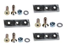 3x Messer passend für LESCHA ZAK Super Junior 2700 3500  Gartenhäcksler Häcksler